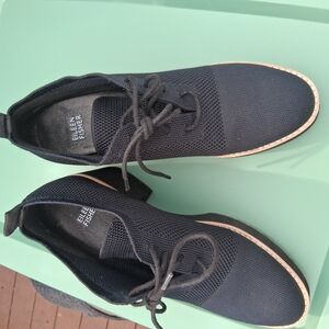 Eileen Fisher Women's Black Knit Oxfords
